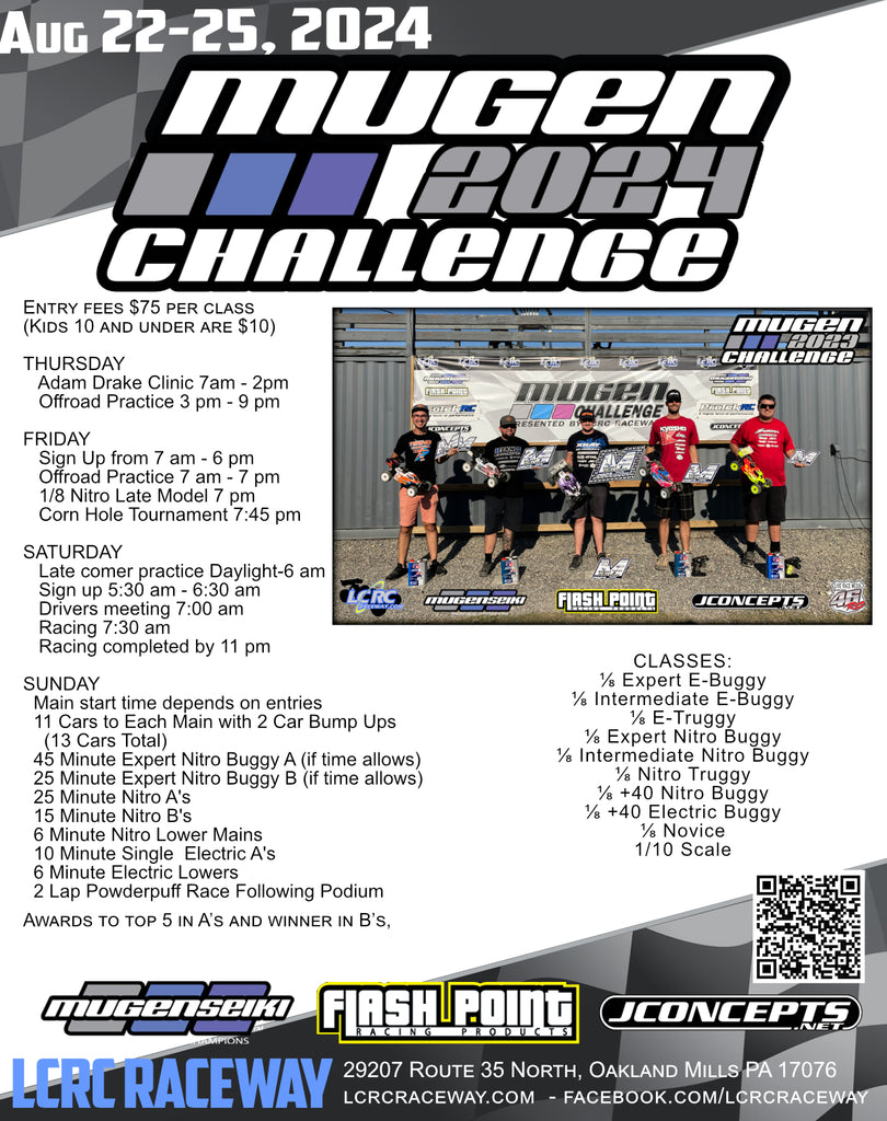 LCRC Presents: The Mugen Challenge: August 22 - 25, 2024