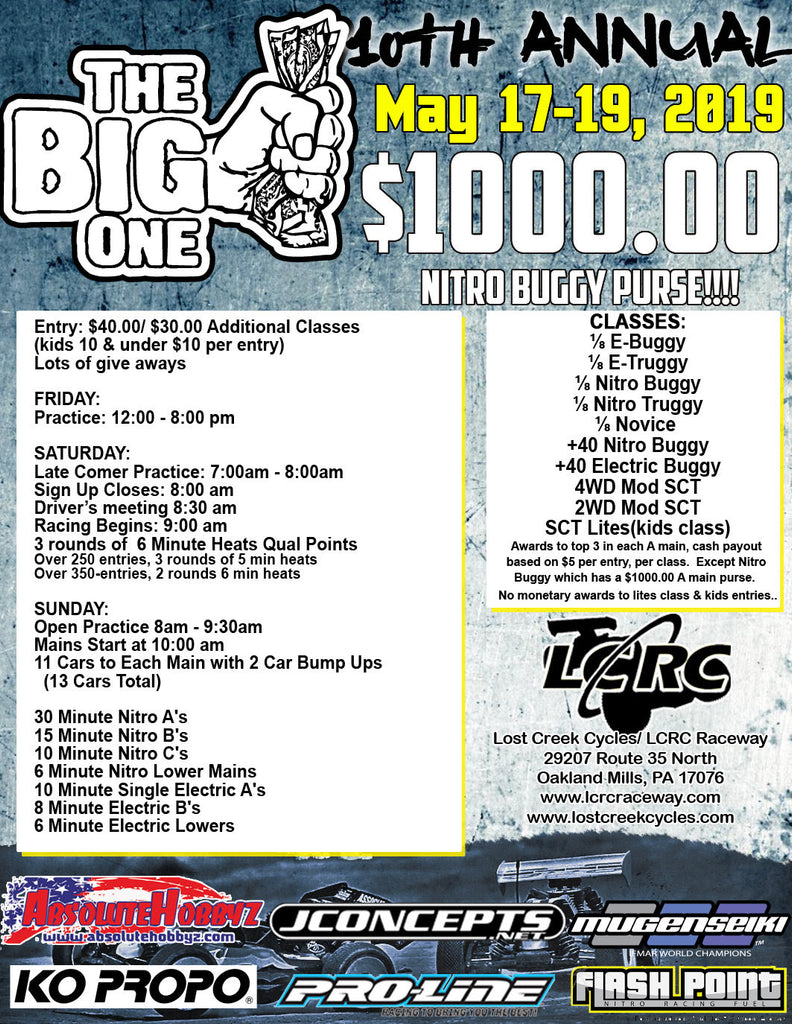 The Next Race at LCRC: Our 10th Annual "The Big One"