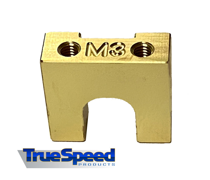 Custom Works 3527 Truespeed M3 Brass Servo Mount