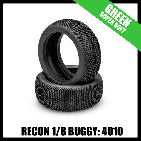 JConcepts 4010-02 Recon 1/8 Off-Road Buggy Tires (2) (Green)