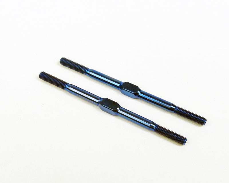 Custom Works 8537 Blue 2 3/16" Titanium Turnbuckle (56mm) (pair)