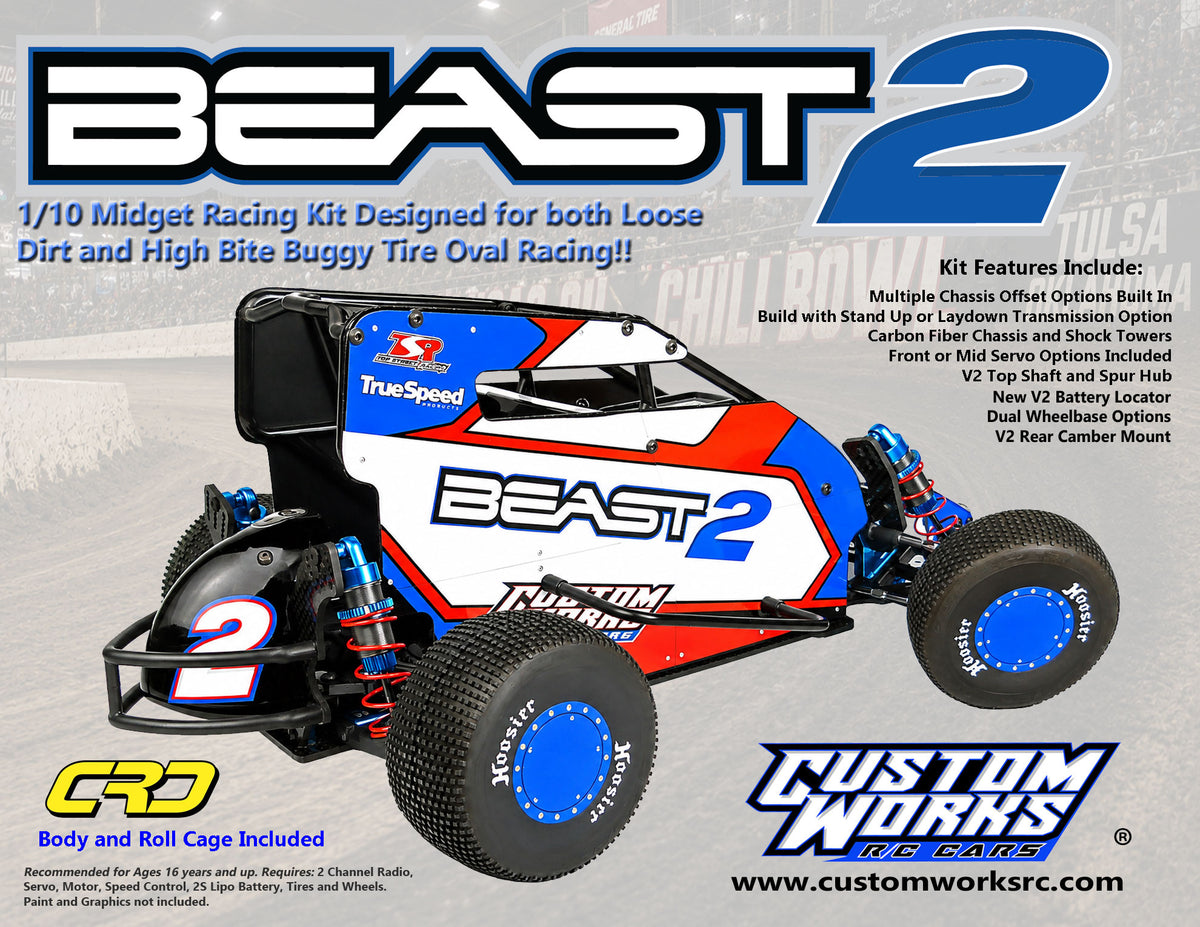 Custom Works Beast 2 1/10 Midget kit 0652