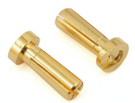 ProTek RC PTK-5044 4mm Low Profile "Super Bullet" Solid Gold Connectors (2 Male)
