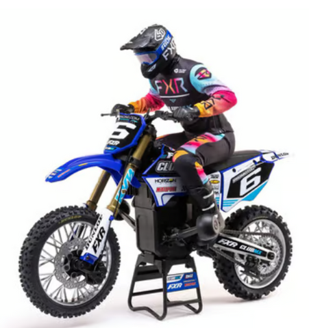 Losi Promoto-MX 06000T2 RTR 1/4 Brushless Dirt Bike (ClubMX) w/2.4GHz DX3PM Radio & MS6X System Blue