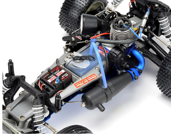 Traxxas 44096 3 Nitro Rustler 1 10 RTR Stadium Truck Silver Blue