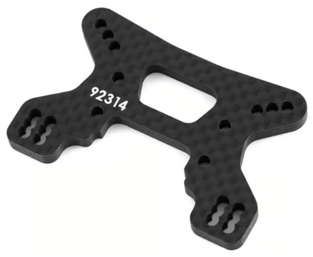 Team Associated 92314 RC10B74.2 Carbon Front Shock Tower (Gullwing Arm) 92314