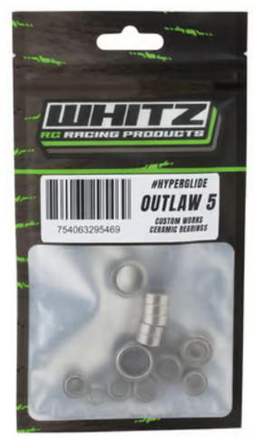 Whitz Racing Products WRP-CWO5-HGFK Custom Works Outlaw 5 HyperGlide Full Ceramic Ball Bearing Kit