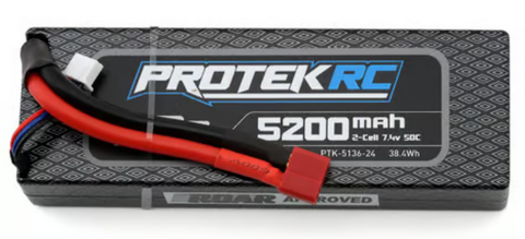 ProTeck RC PTK-5136-24 MUDboss 2S 50C Low IR LiPo Battery (7.4V/5200mAh) w/T-Style Connector
