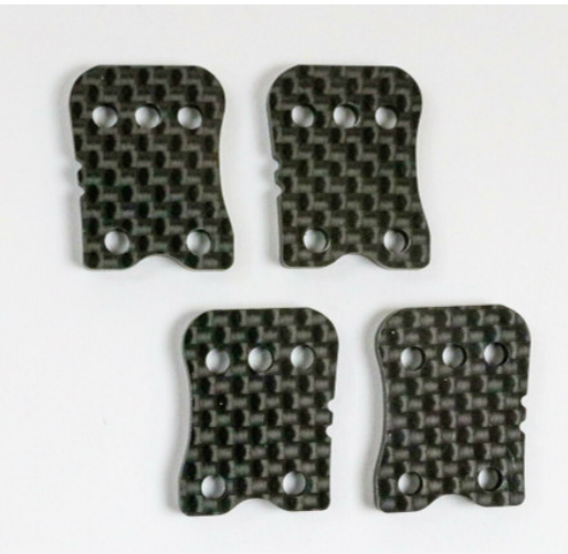 Flashpoint FP2179 Graphite Rear Camber Link Plates 2 Dot (4pcs): X8R/X8TR