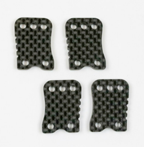 Flashpoint FP2180 Graphite Rear Camber Link Plates 4 Dot (4pcs): X8R/X8TR