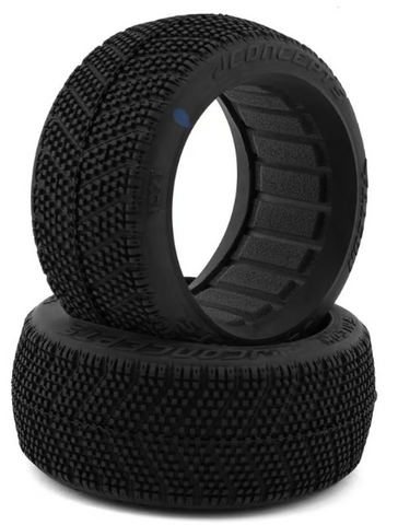 JConcepts 4071-01 Falcon 1/8 Off-Road Buggy Tires (2) (Blue)