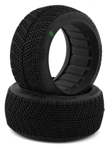 JConcepts 4071-02 Falcon 1/8 Off-Road Buggy Tires (2) (Green)