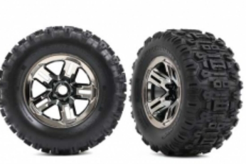 Traxxas 9573A Belted Sledgehammer® Tires (Black Chrome)