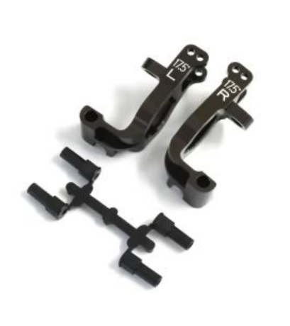 Kyosho IFW474B Al Front Hub Carrier Set(L,R/17.5゚/Gum Metallic)