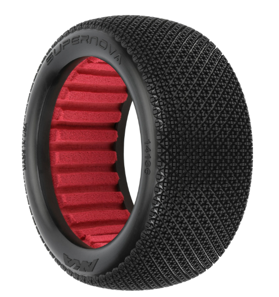 AKA 14136QR 1/8 Supernova Super Soft Longwear F/R 4.0 Off-Road Truck Tires (2)