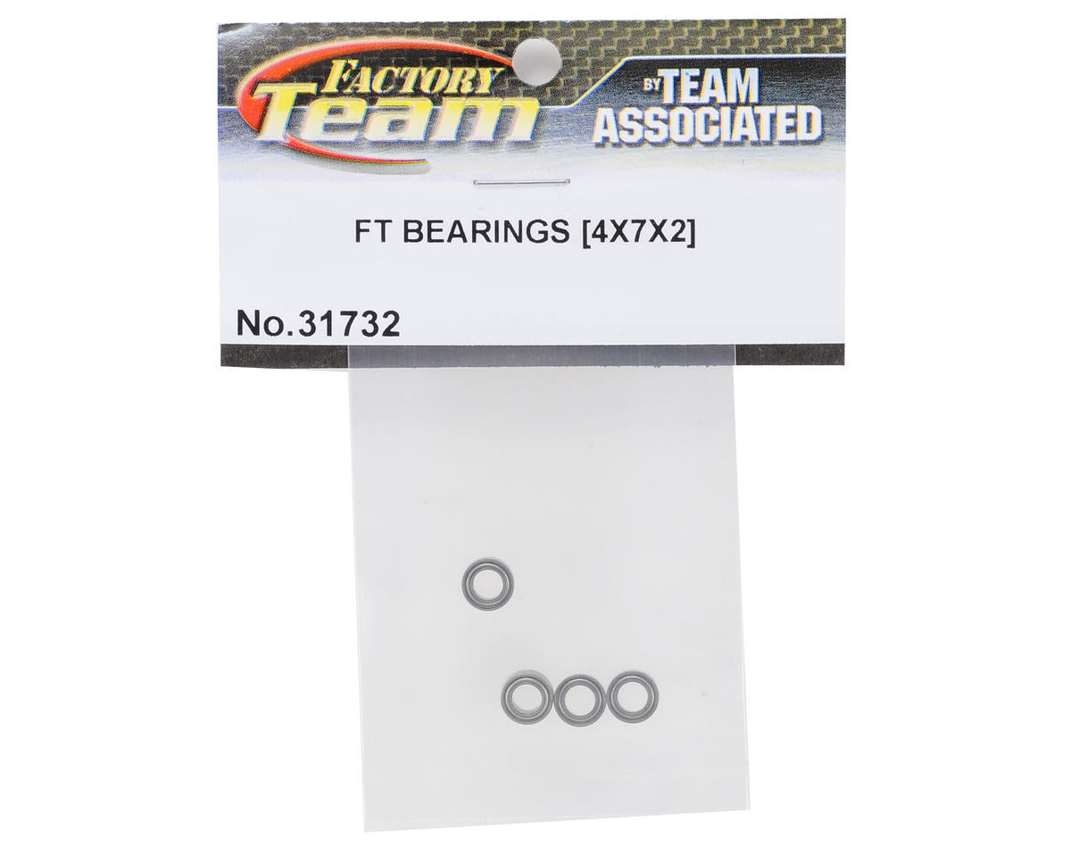Team Associated ASC31732 Factory Team 4x7x2.5mm Ball Bearings (4)