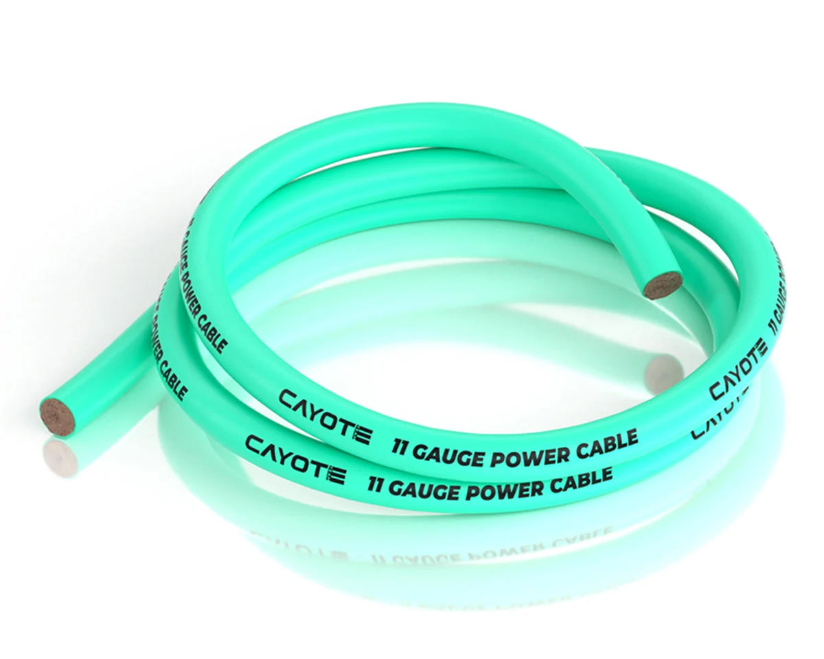 Cayote CYECW07 Thin-Wall Silicone Wire (Aurora Green) (1 Meter) (11AWG)