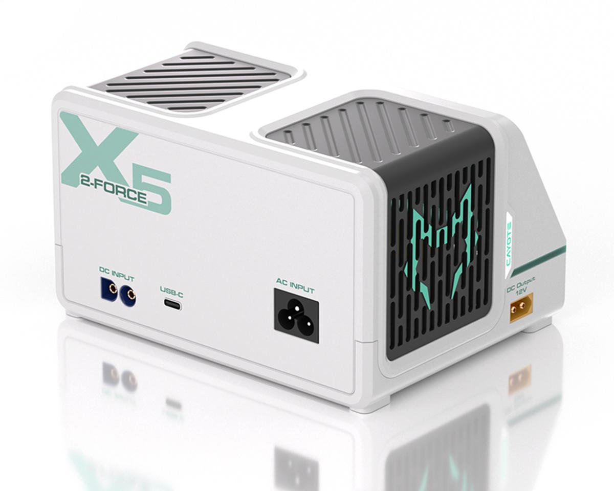Cayote CYEG1022 2-Force X5 Racing Dual Battery Charger w/XT90 Charge Lead (6S/40A) (AC 500W/DC 1400W)
