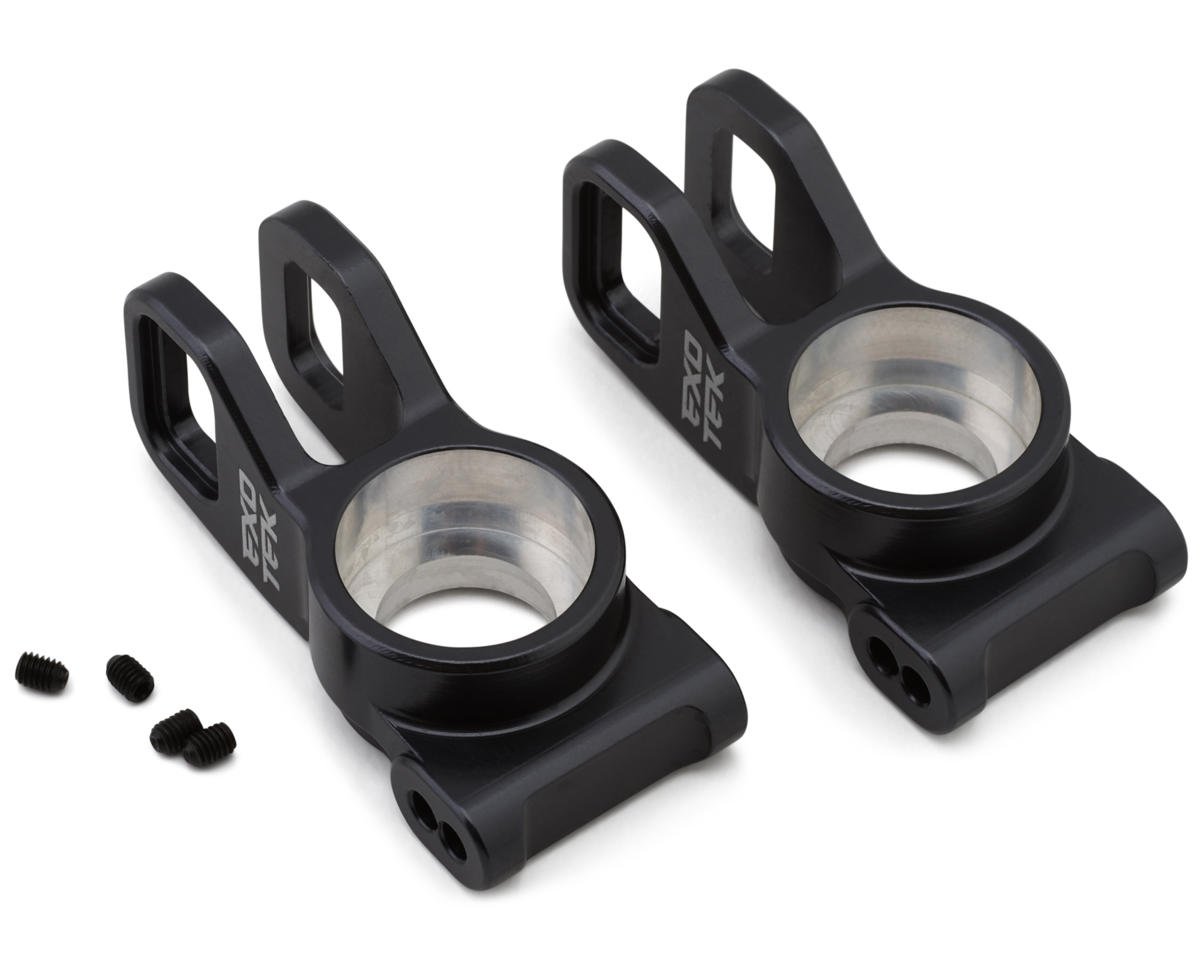 Exotek 2323 Tekno EB48/NB48 2.2 Aluminum HD Rear Hubs (Gunmetal) (2)