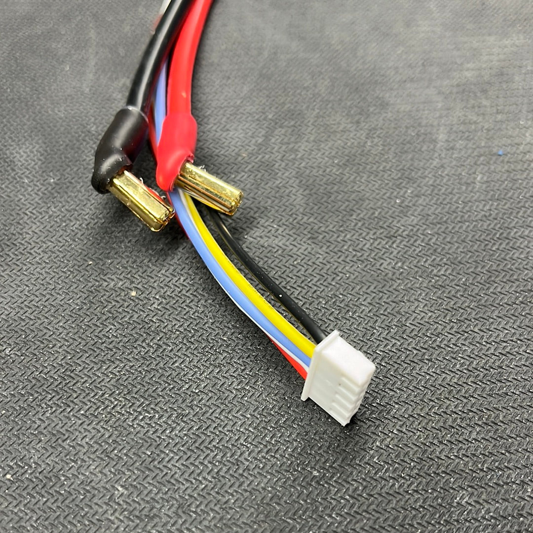 LCRC 4S Charge Lead for 4mm Bullet Charger to 5mm bullet battery with balance