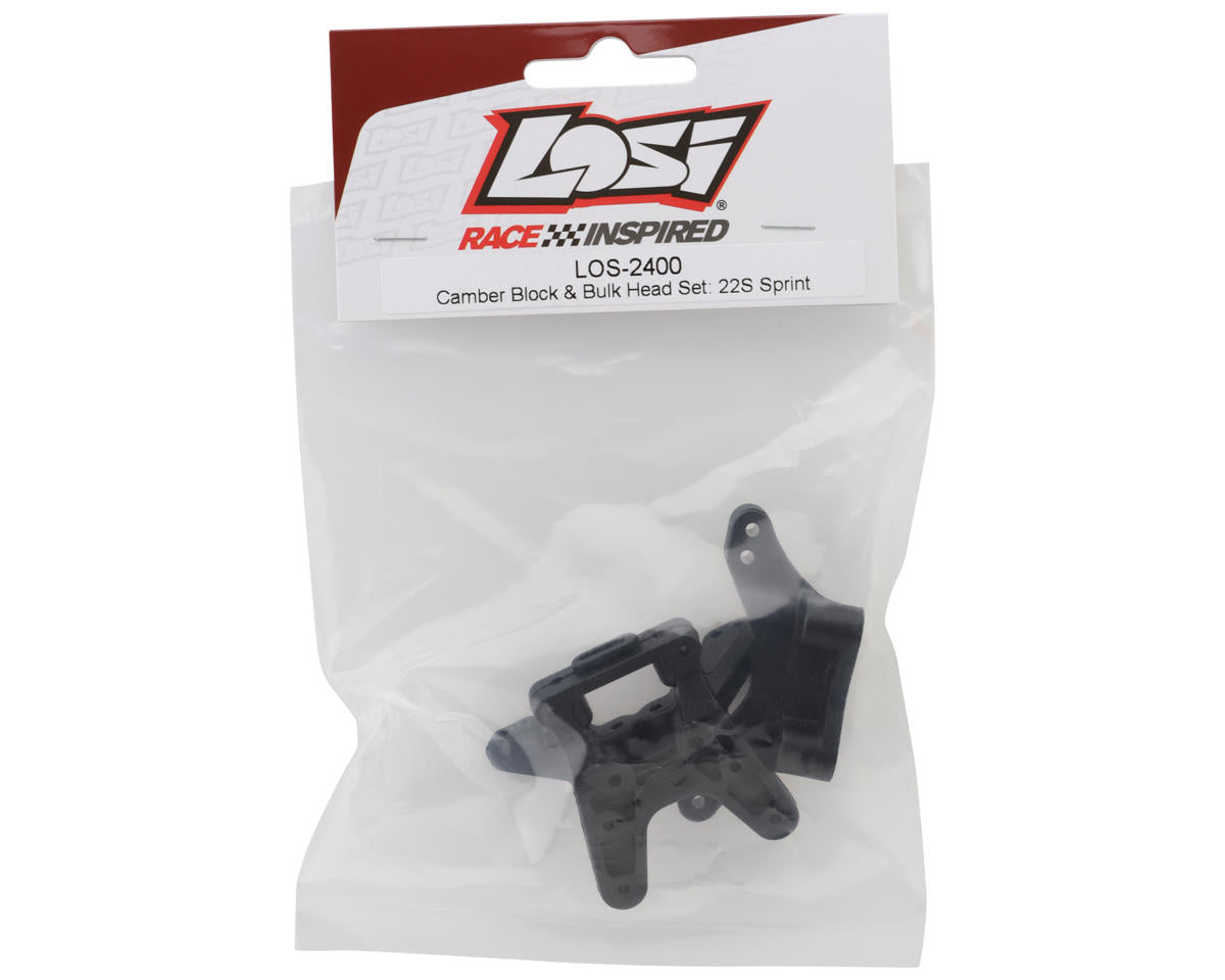 Losi LOS-2400 22S Sprint Camber Block & Bulk Head Set