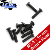 ProTek RC PTK-H-3104 2.5x10mm "High Strength" Button Head Screws (10)