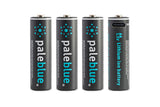 Pale Blue Earth PBLPBAAC Pale Blue Lithium Ion Rechargeable AA Batteries 4pk