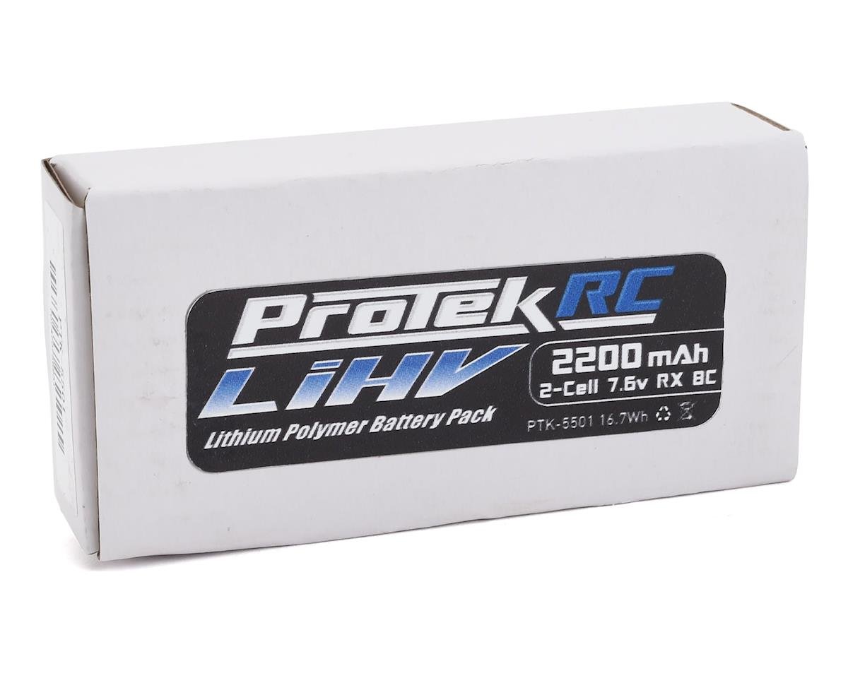 ProTek RC PTK-5501 HV LiPo Receiver Battery Pack (Mugen/AE/8ight-X) (7.6V/2200mAh) (w/Balance Plug)
