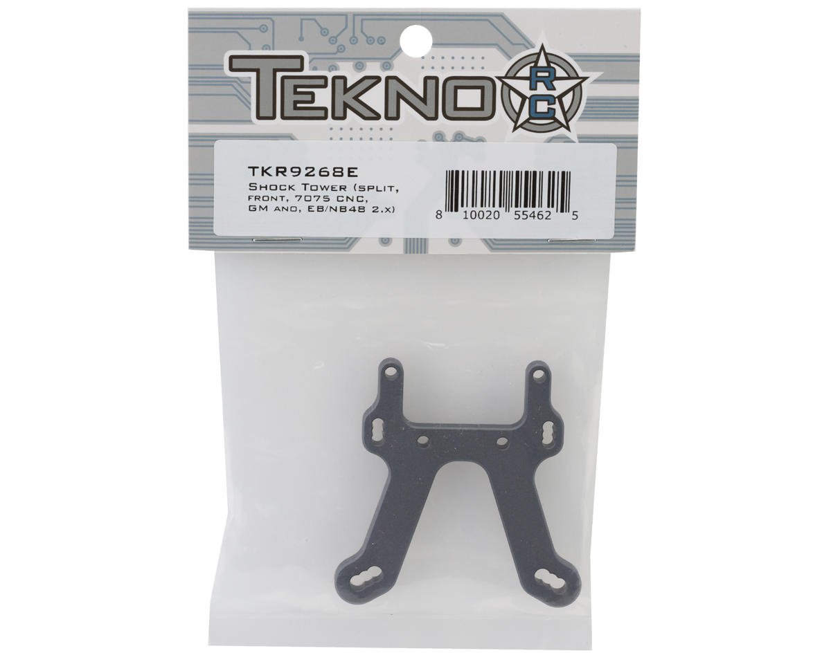 Tekno RC TKR9268E NB48 2.0 Aluminum Split Front Shock Tower (Gunmetal)