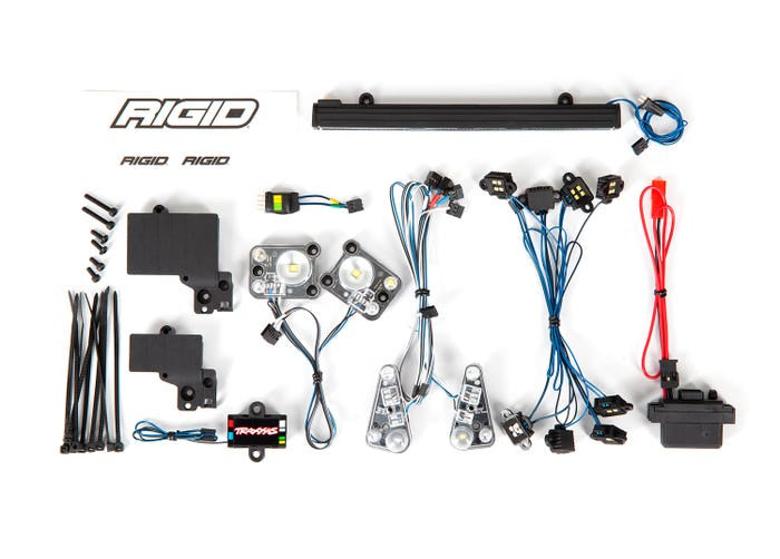 Traxxas 8095 LED light set, complete with power supply (contains headlights, tail lights, roof light bar, rock lights & distribution block) (fits #8011 body)