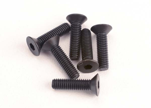 Traxxas 2552 Screws, 3x12mm countersunk machine (6) (hex drive) 0.015