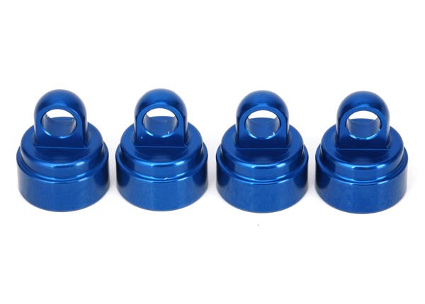 Traxxas 3767A Shock caps, aluminum (blue-anodized) (4) (fits all Ultra Shocks) 0.07