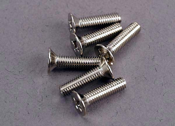 Traxxas 3178 - Screws, 3x12mm countersunk machine (6)