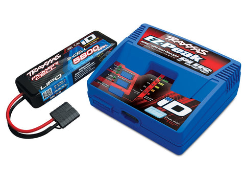 Traxxas 2992 - Battery/charger completer pack (includes #2970 iD® charger (1), #2843X 5800mAh 7.4V 2-cell 25C LiPo battery (1))