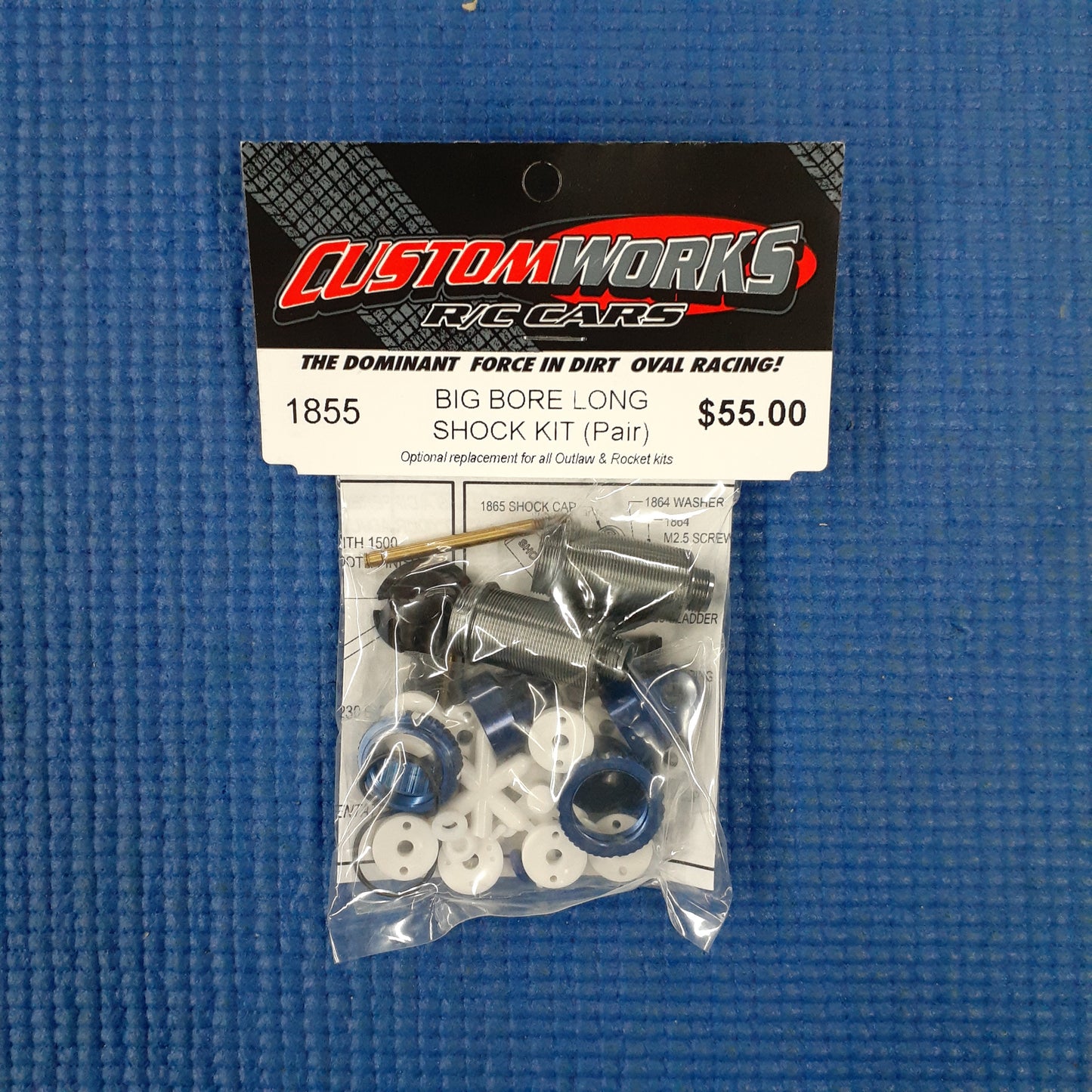 Custom Works 1855 Big Bore Shock Kit (Long) (Outlaw 4, Rocket 4)