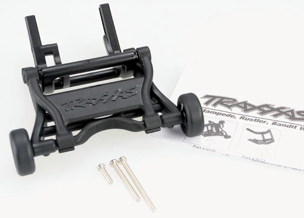 Traxxas 3678 Wheelie bar, assembled (black) (fits Slash, Bandit, Rustler®, Stampede® series) 0.185
