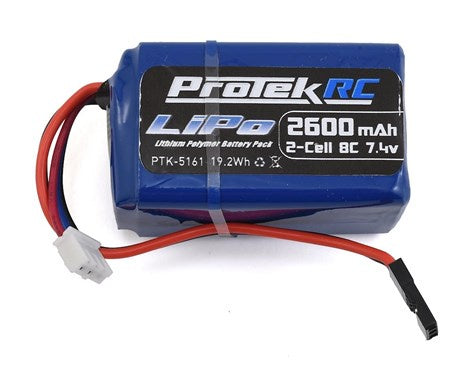 ProTek RC PTK-5161 LiPo Kyosho & Tekno Hump Receiver Battery Pack (7.4V/2600mAh)