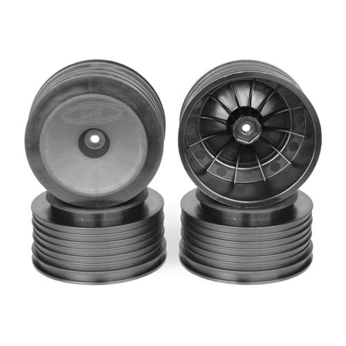 DE Racing DER-PS4-UB Speedline PLUS Short Course Wheels (Black) (4) (SC6/Slash/Blitz)