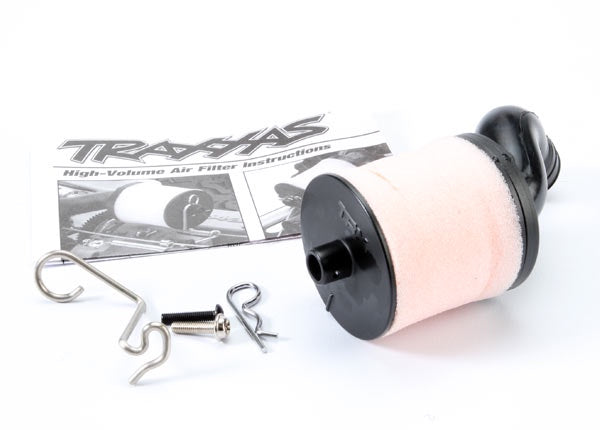 Traxxas 5267 Air filter body foam filter, pre-filter/ T-Maxx® filter base (angled)/ wire mount/ hardware (Fits Maxx® trucks) (TRX® 2.5, 2.5R, 3.3)