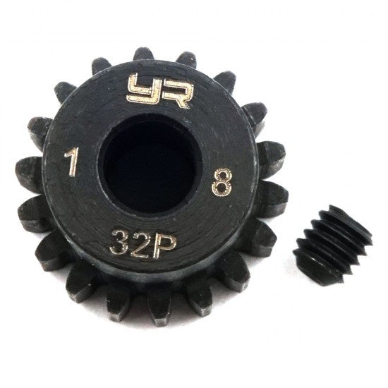 Yeah Racing MG-32006 HD Steel 5mm Bore Motor Gear/Pinions 32 Pitch 18 Teeth