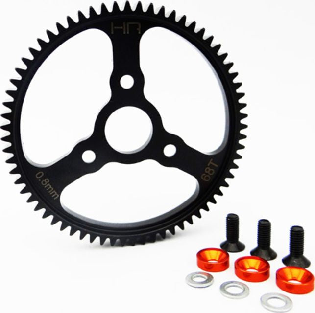 Hot Racing SERVO268 Steel Spur Gear (68T 0.8 Mod)(Orange): Traxxas