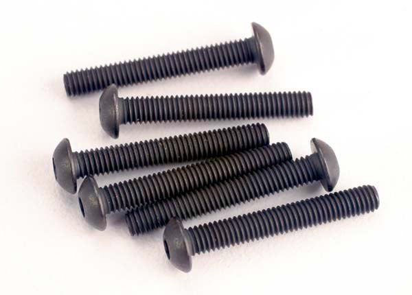 Traxxas 2580 Screws, 3x20mm button-head machine (hex drive) (6) 0.02