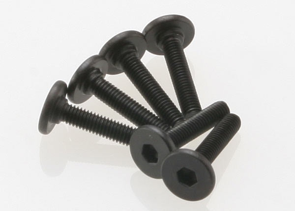 Traxxas 3646 - Screws, 3x15mm flat-head machine (hex drive) (6)