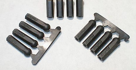 RPM 73392 Long Shank 4-40 Rod Ends (Black) (12)