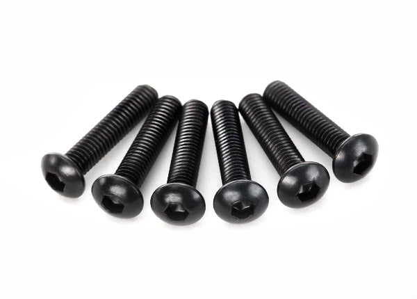Traxxas 2593 - Screws, 3x14mm button-head machine (hex drive) (6)