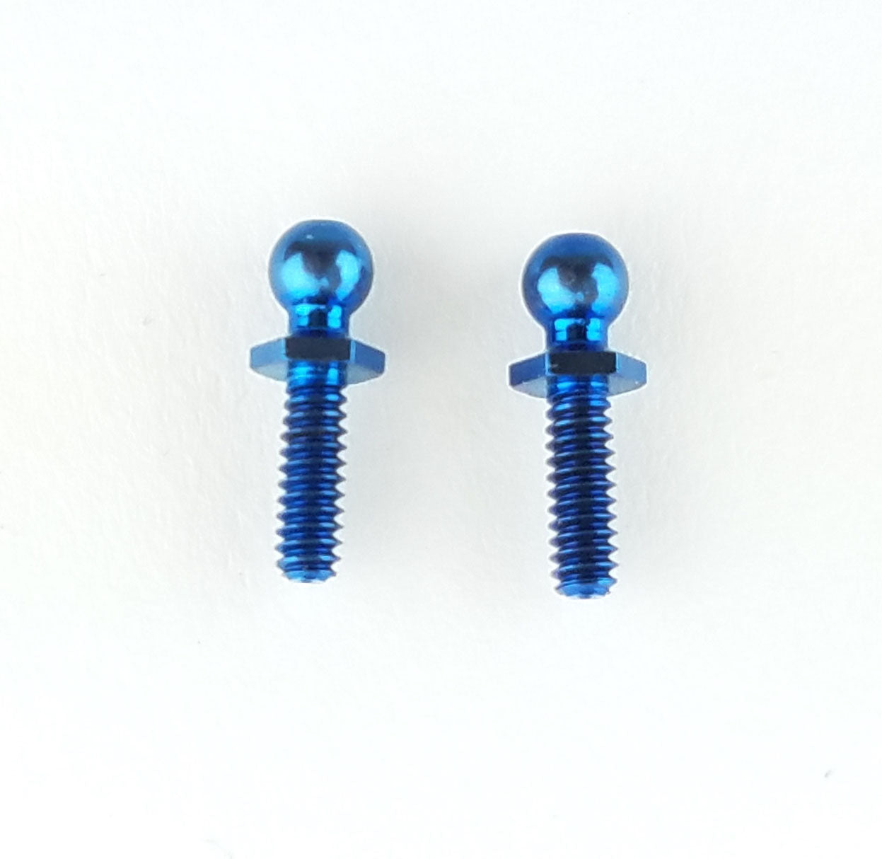 Custom Works 8522 Blue Titanium Long Hex Ball Stud (2)