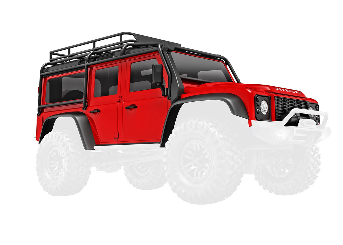 Traxxas TRX4M 9712-RED Body, Land Rover® Defender®, complete