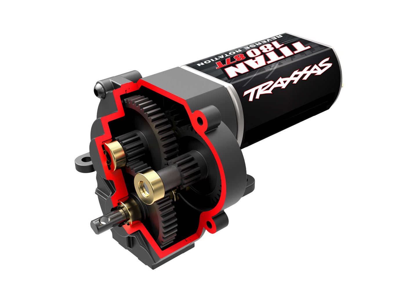 Traxxas TRX4M 9791R Transmission, complete (low range (crawl) gearing)