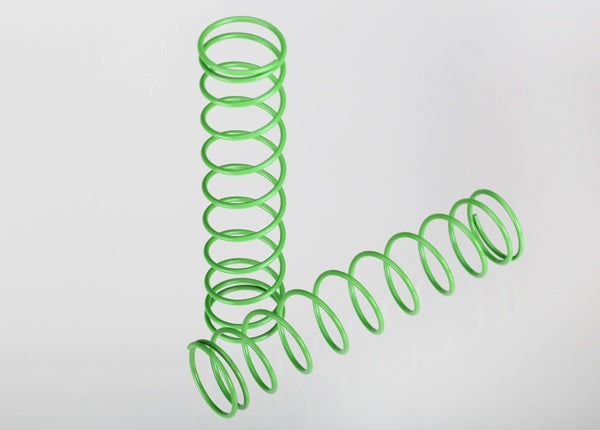 Traxxas 3757A Springs, rear (green) (2) 0.03