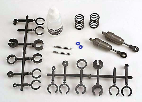 Traxxas 2658 Big Bore shocks (short) (hard-anodized & PTFE-coated T6 aluminum) (assembled with TiN shafts w/ springs)(f/r)(2) (Note: Assembled with 32mm shafts, 29mm shafts included) 0.17